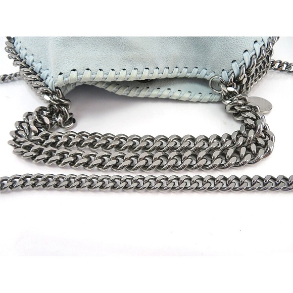 Stella McCartney Light Blue Chain Shoulder Bag - Picture 6 of 12
